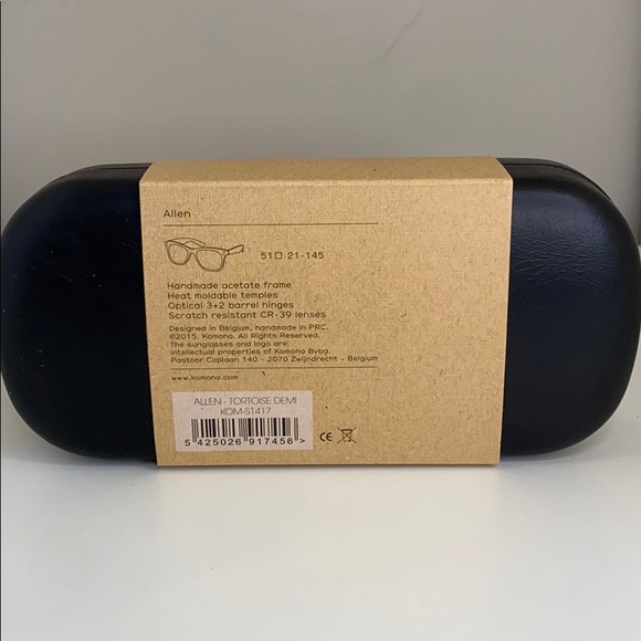 Komono Allen Tortoise Demi New Sunglasses brown tan wayfarer - Picture 6 of 16